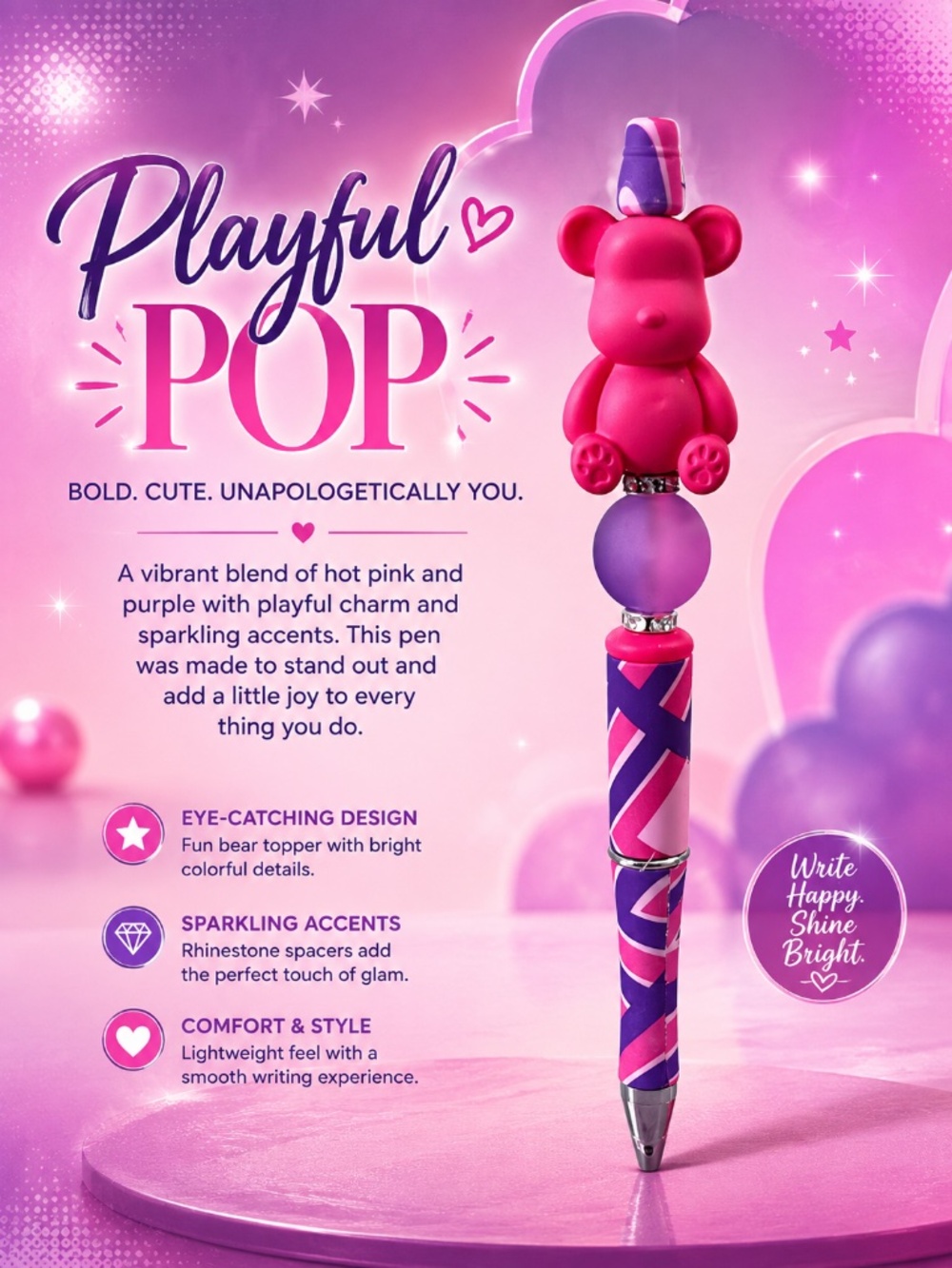 Berry Pop Bear Pen